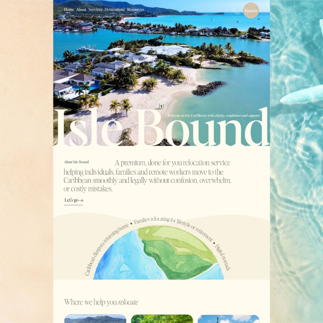 Caribbean relocation website