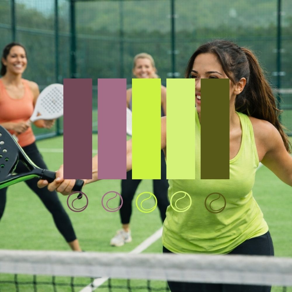 Padel club colour palette
