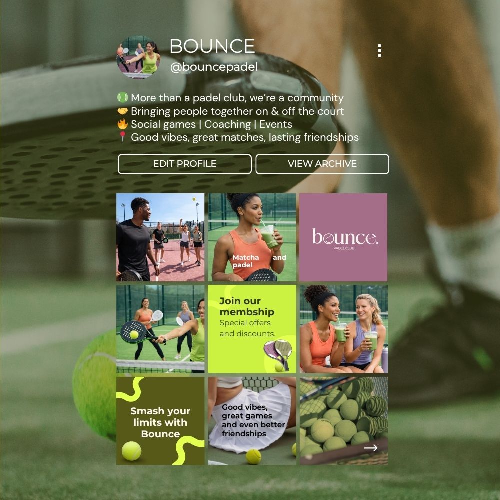 Padel Club social media