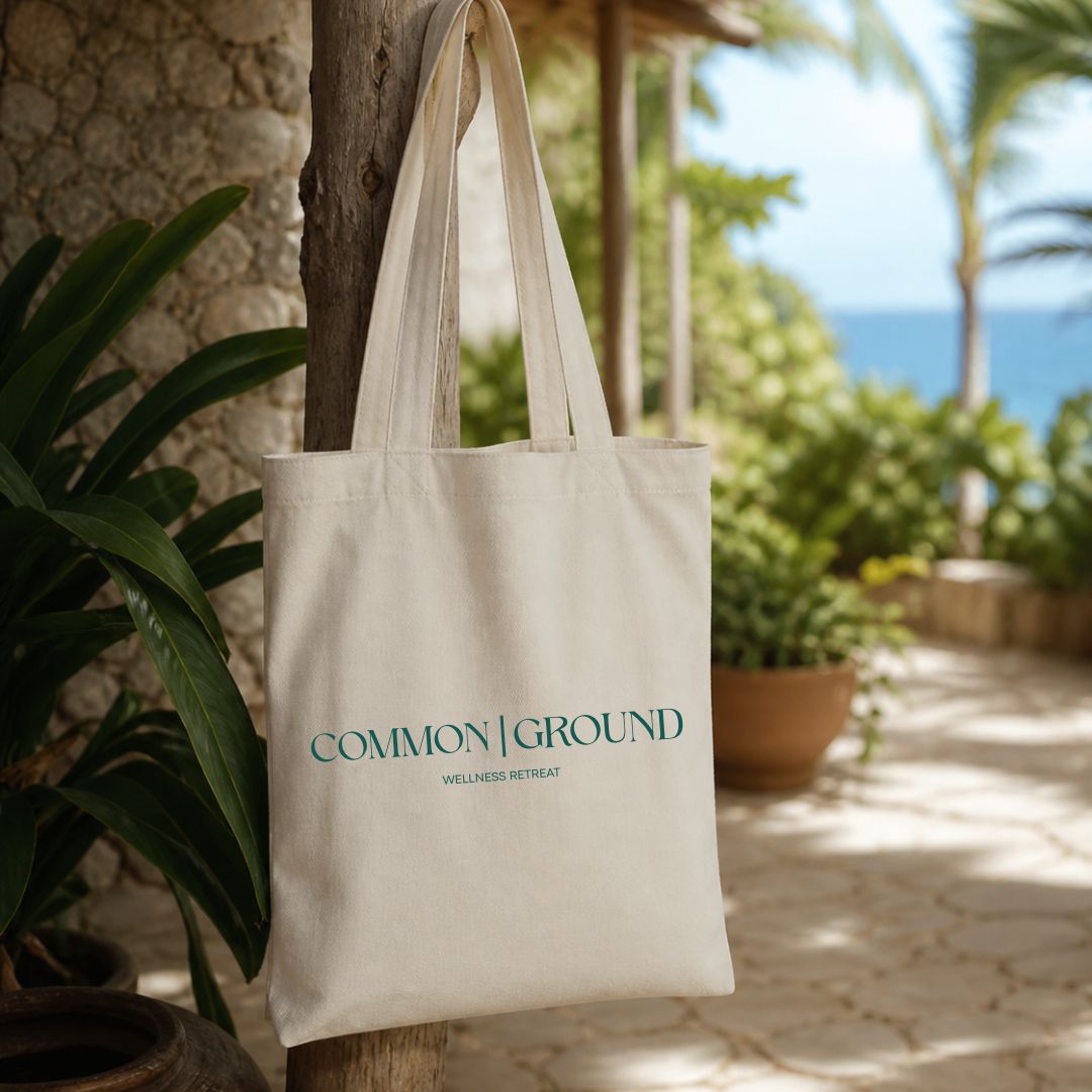 Wellness retreat tote bag