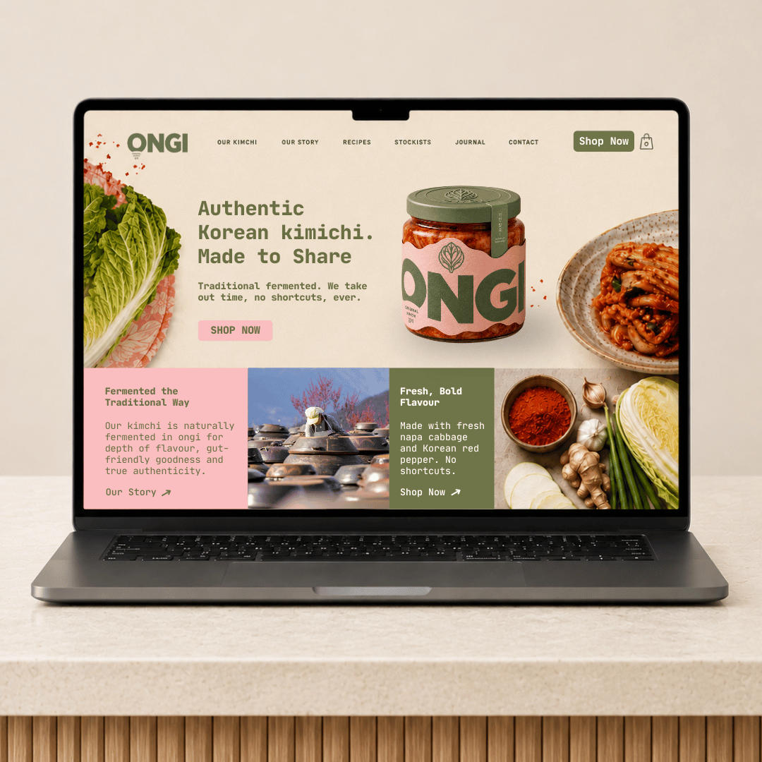 Kimchi Website Design