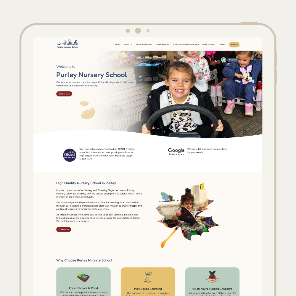 Nursery schools homepage